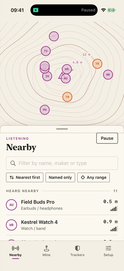 Pinpoint on iPhone